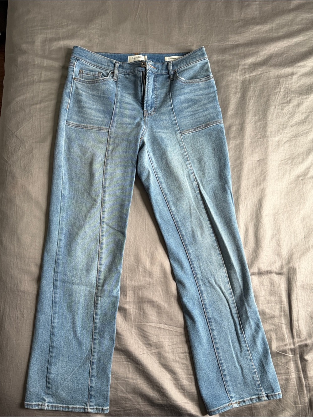 Jessica Simpson Light Blue Wide-Leg Jeans